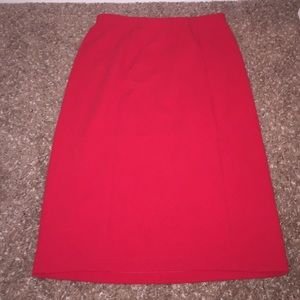 Red pencil skirt SOLD