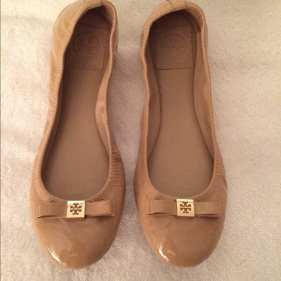 Tory Burch Shoes - Tory Burch Flats with Bow and Gold Logo