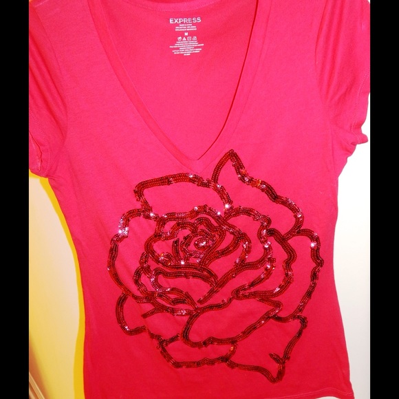 Pink rose Express top