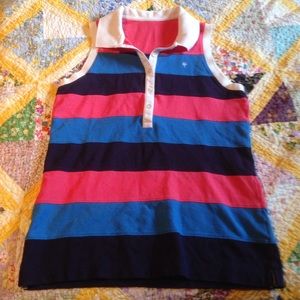 Lilly Pulitzer collared tank top, sz L