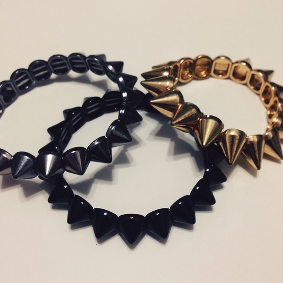 Spiky bracelets