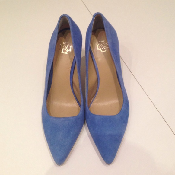 Ann Taylor Kylie suede pumps blue 5m
