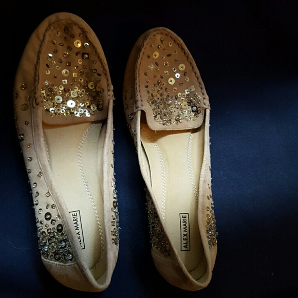 Alex Marie Sequined Loafer Flat