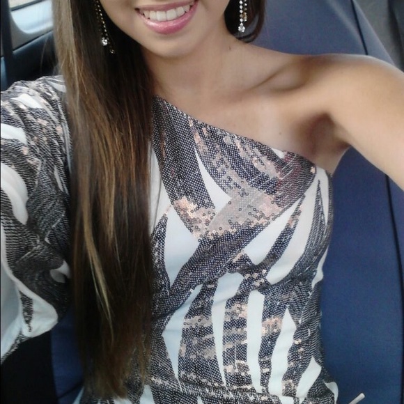 One shoulder homecoming dress