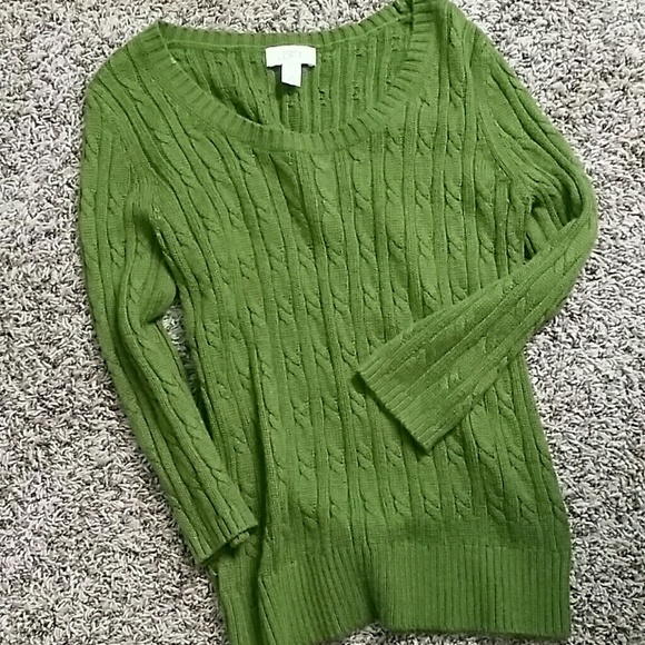 Cable knit sweater