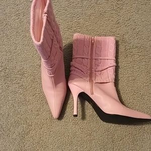Pink boots