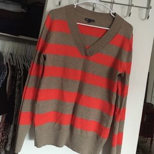 Tan and Orange-ish GAP Sweater