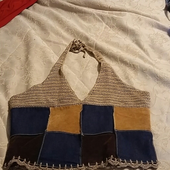 Suede Halter top