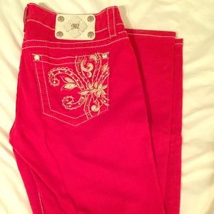 Red Miss Me skinny jeans!