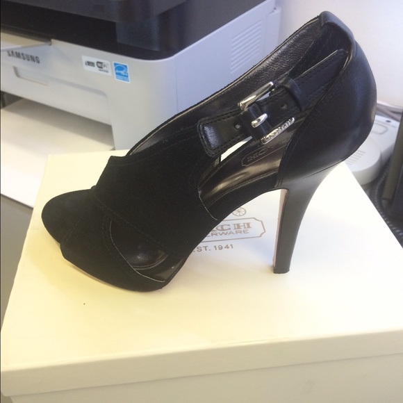 🔴Sold🔴 Adelle Suede Coach heels