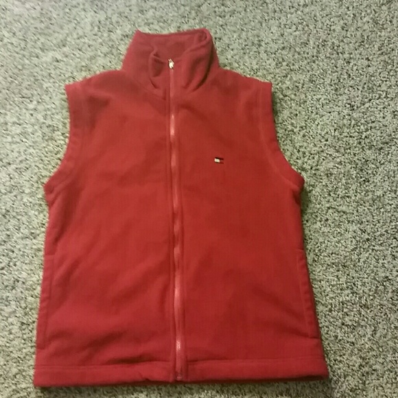 Tommy Hilfiger Red Fleece Vest