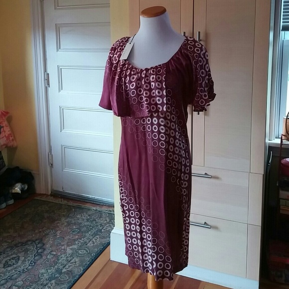 Poleci silk graphic dress