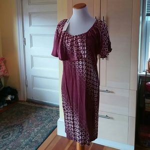 Poleci silk graphic dress