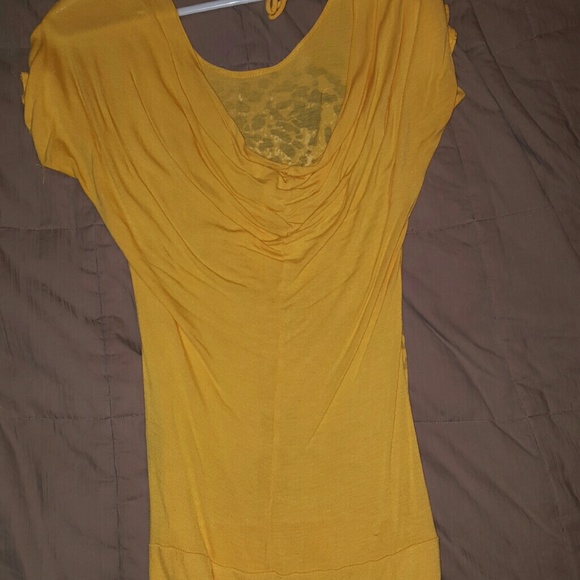 Cheetah print yellow top - Picture 2 of 2