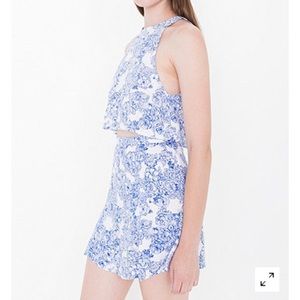 American Apparel Printed Lulu Mini Skirt