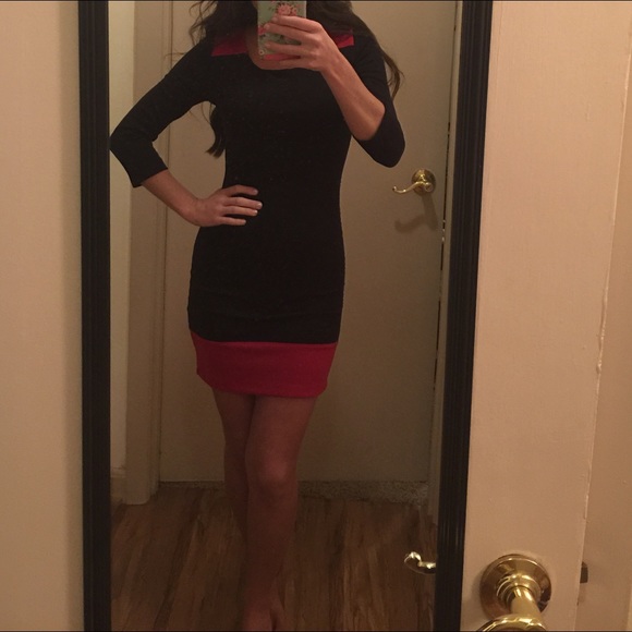 Black and red dress