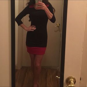 Black and red dress