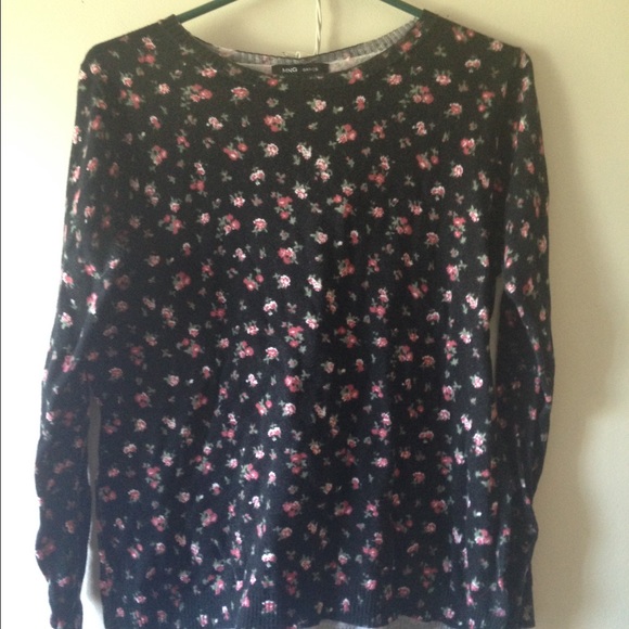 Flower Print Mango Sweater