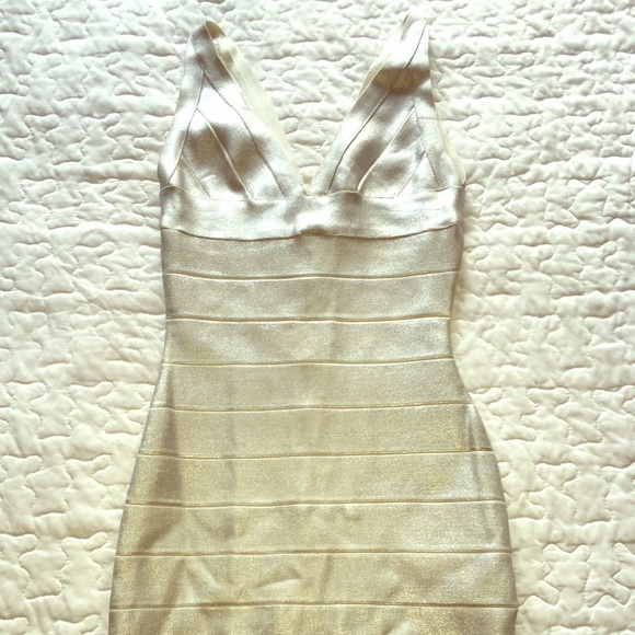 Silver bandage dress