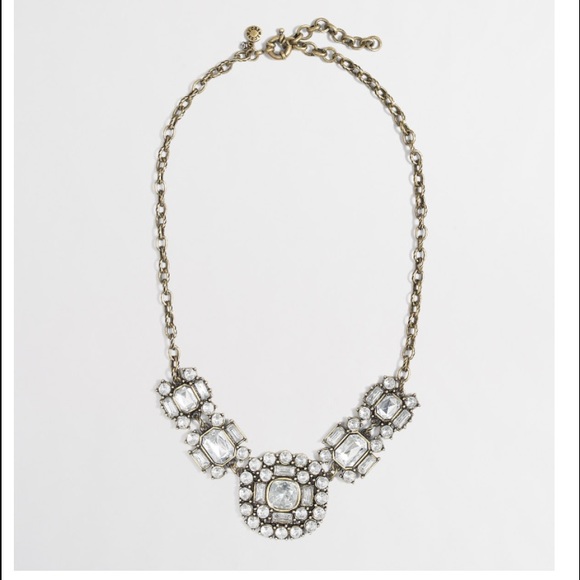 J. Crew Jewelry - J. Crew Crystal Brooch Necklace