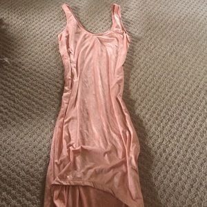 Gorgeous baby pink hi-low. Super silky material.