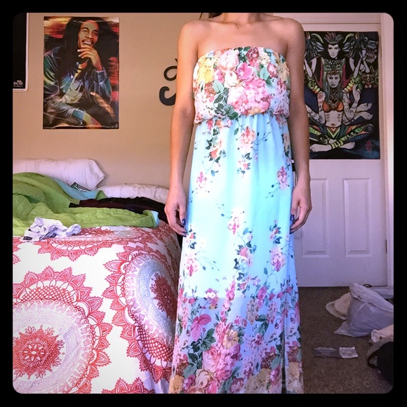 Long floral dress