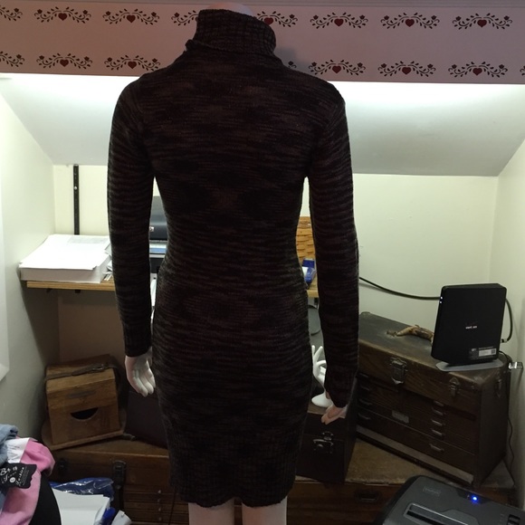 Brown sweater sparkle dress - Picture 2 of 4