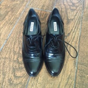 Alfani heel Oxford booties sz 7