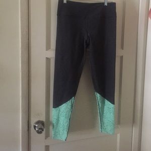 Charcoal and Mint workout leggings