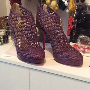 Apple bottoms booties/ purple size 7 1/2
