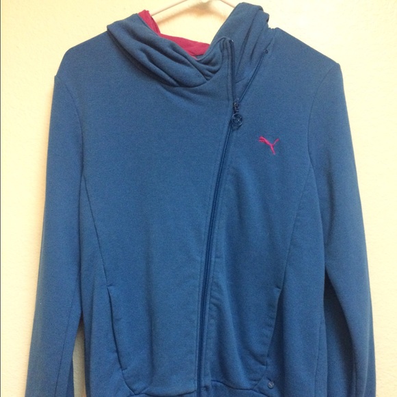 Light Blue and Pink Hoodie