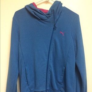 Light Blue and Pink Hoodie