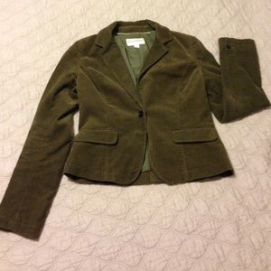 🎈PRICED TO SELL🎈Green corduroy BR blazer