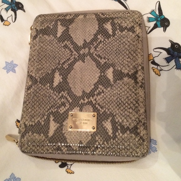 Michael Kors reptile leather skin iPad case