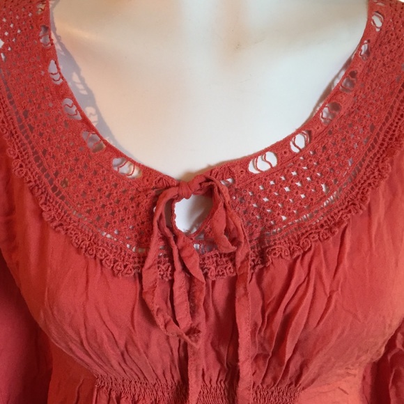 Orange pheasant tunic top - Picture 2 of 4