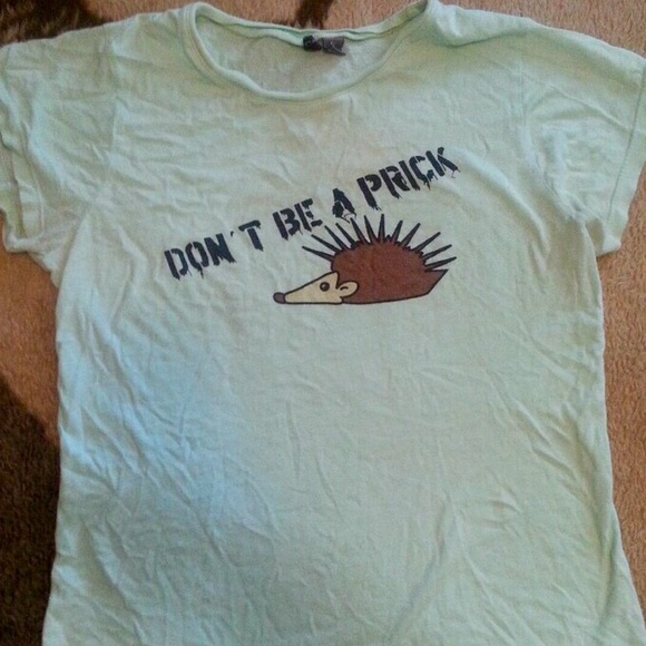 Don't be a prick, porcupine funny graphic tee - Picture 1 of 1