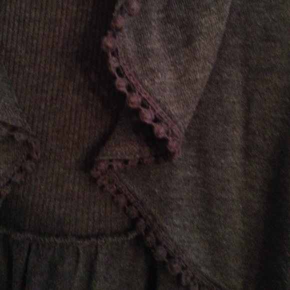 Grey Draped Vest - Picture 2 of 3