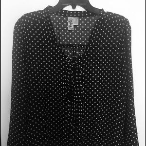 Polka dot top size XL