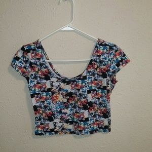 Floral crop top
