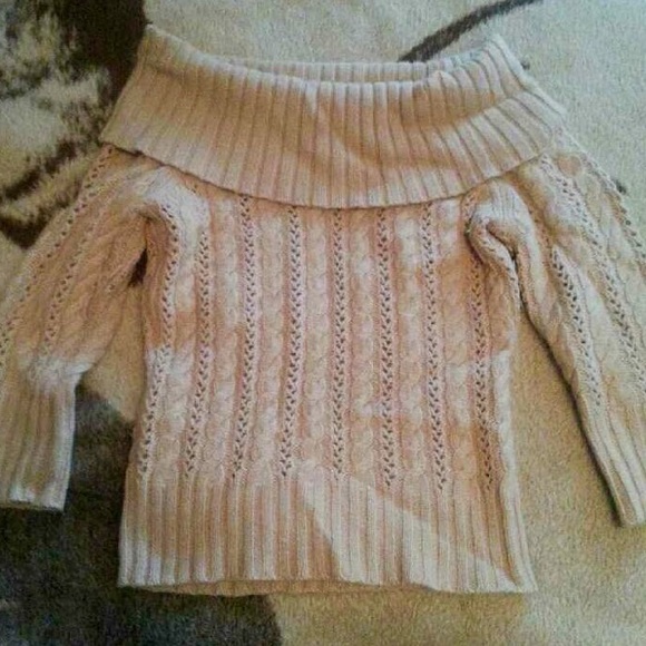 Off the shoulder sweater top
