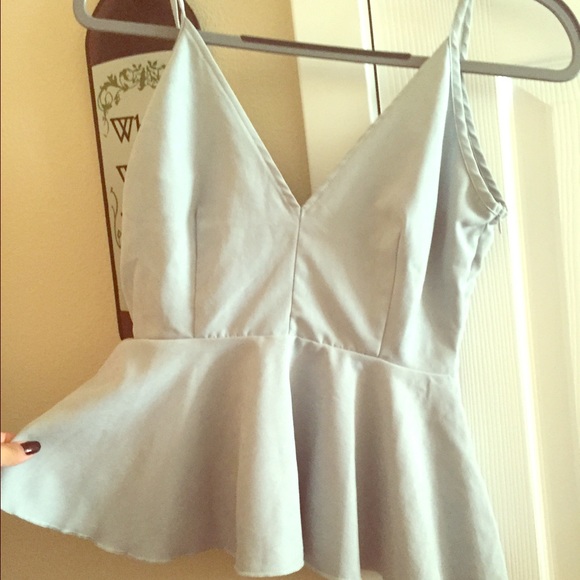 Nordstrom sexy deep plunge suede tank