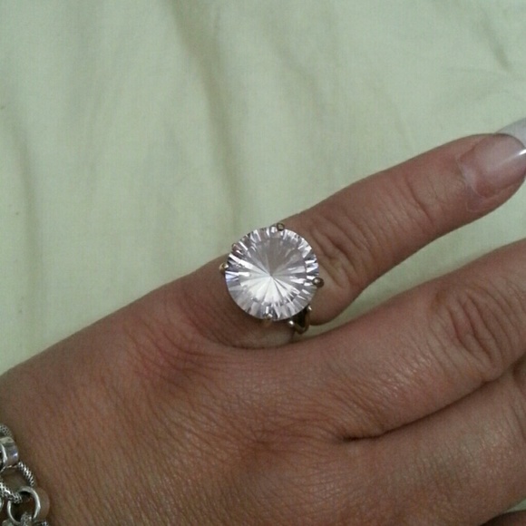 Sterling Silver Pink Stone