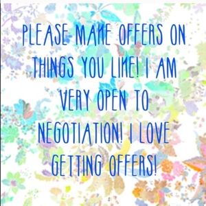 make any offer on all items! most likely to accept