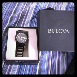 Blk  BULOVA WATCH