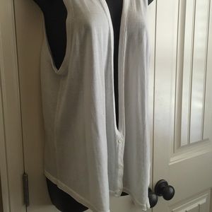 J Jill White Cotton Vest