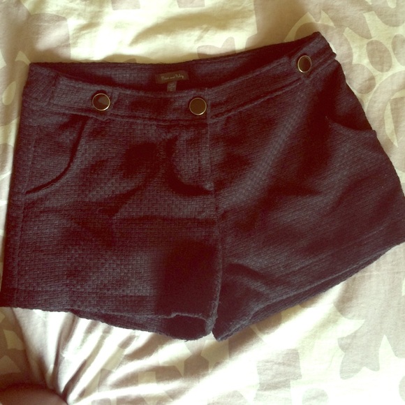 Faux Wool Dressy Shorts