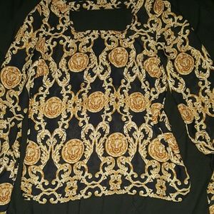 Versace inspired blouse