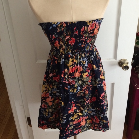 Floral tube top dress