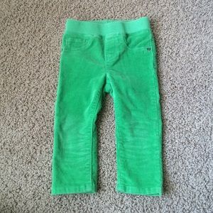 Baby Gap Toddler Green Courdoroy Pants