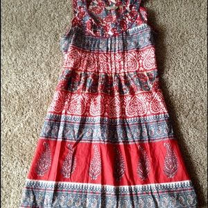 Ethnic Print Dress
